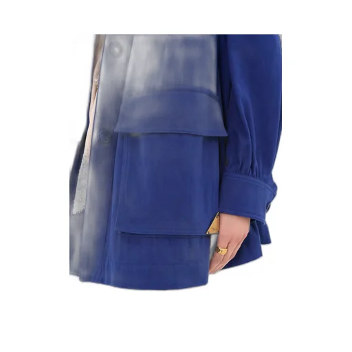 High-Neck Utilitarian Jacket In Cotton Canvas