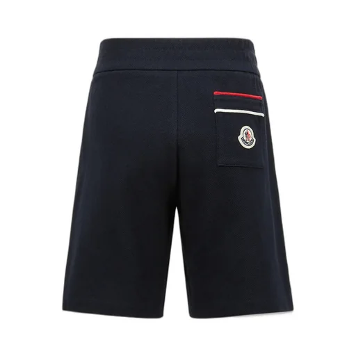 Moncler Enfant Tricolour-Trimmed Piquet Shorts