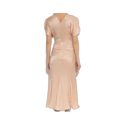 Draped-Detailing Midi Dress