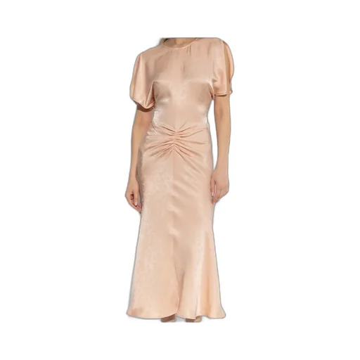 Draped-Detailing Midi Dress