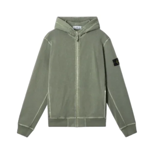 Stone Island Zip-Up Hooded Jacket