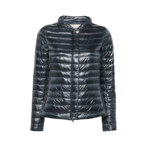 Zippered Quilted Down Jacket