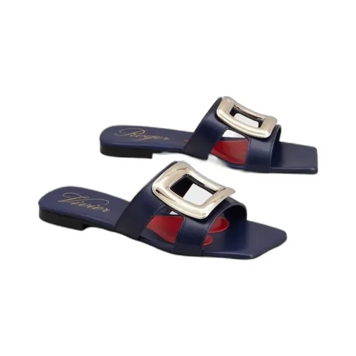 Viv' By The Sea Mules In Leather