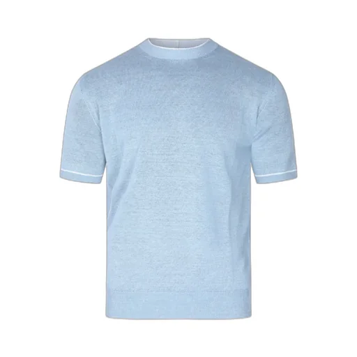 Striped-Trim T-Shirt