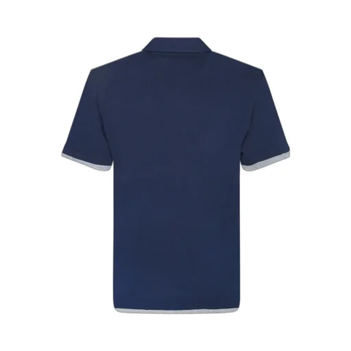 Brunello Cucinelli Faux-Layering Piqué Shirt-Style Collar Polo Shirt
