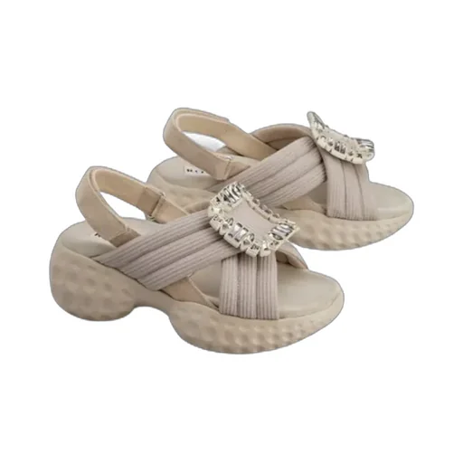 Roger Vivier Viv' Run Light Embellished Sandals