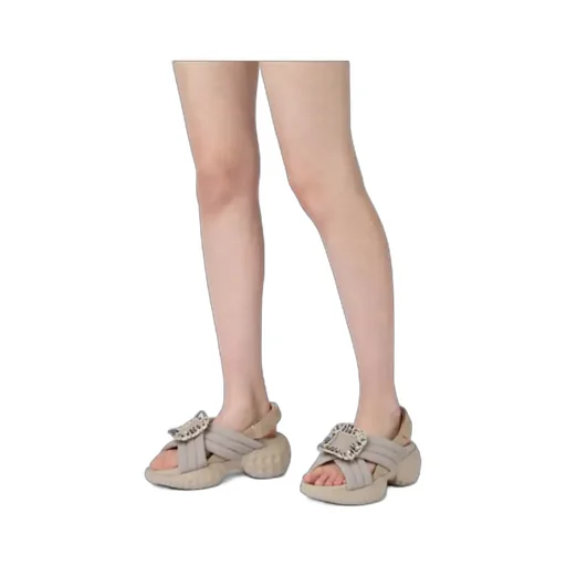 Roger Vivier Viv' Run Light Embellished Sandals