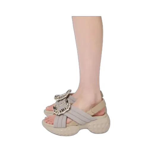 Roger Vivier Viv' Run Light Embellished Sandals