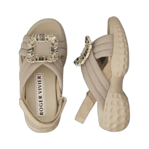 Roger Vivier Viv' Run Light Embellished Sandals