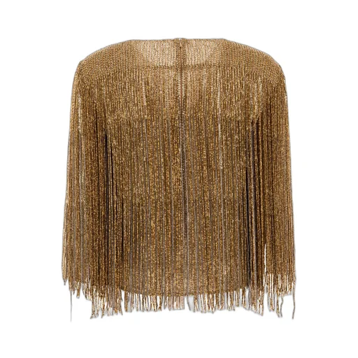 Elie Saab Fringed Embroidered Blouse