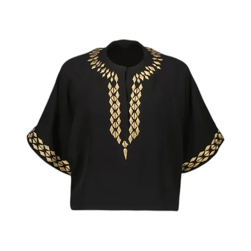 Embroidered Silk Blouse