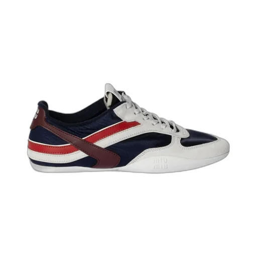 Gymnasium Technical Fabric And Suede Sneakers