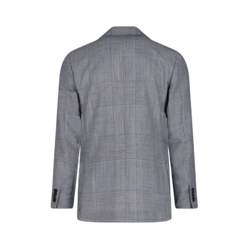Lardini Single-Breasted Checked Blazer