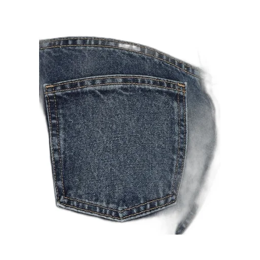 High Waist Denim Trousers