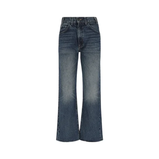 High Waist Denim Trousers