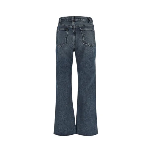 High Waist Denim Trousers