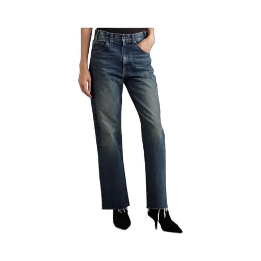 High Waist Denim Trousers