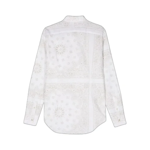 Paisley-Print Button-Up Shirt