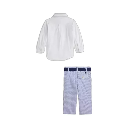 Striped Trousers And Shirt Set
