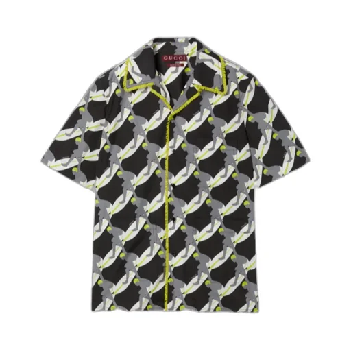 Printed Light Cotton Poplin Shirt