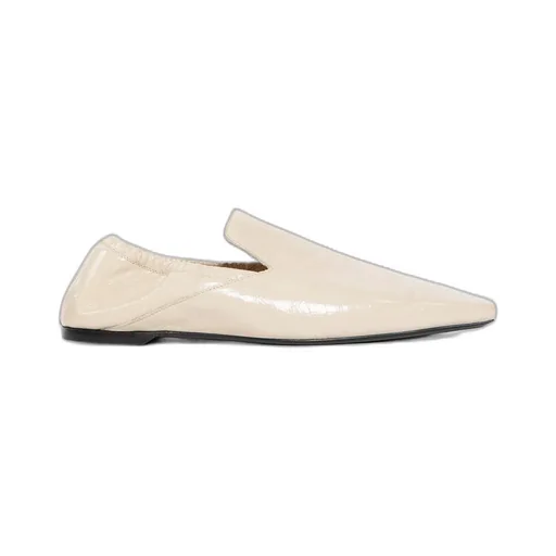 Elasticated-Back Leather Loafers