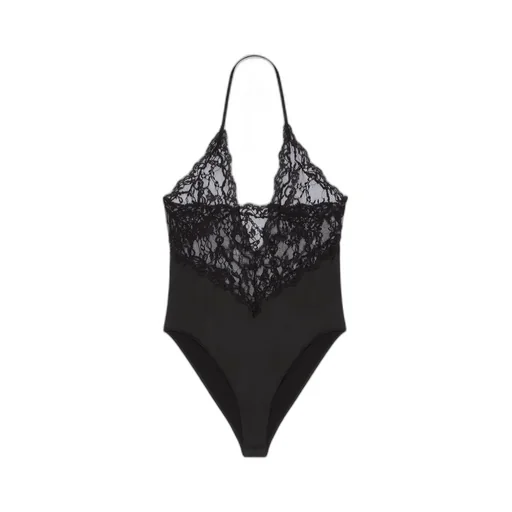 Givenchy Chandelier Lace V-Neck Bodysuit