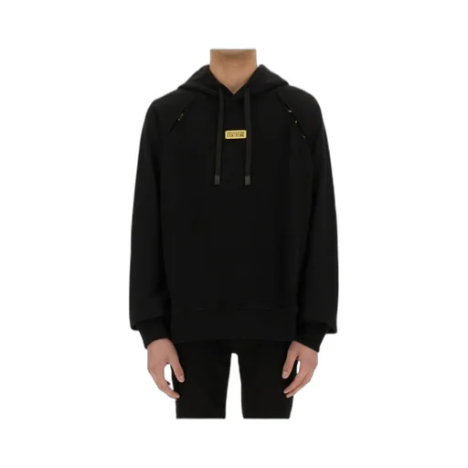 Versace Jeans Couture Logo Plaque Drawstring Hoodie