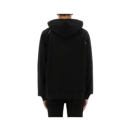 Versace Jeans Couture Logo Plaque Drawstring Hoodie
