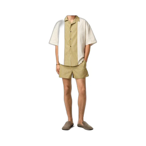 Ami Striped Elasticated Shorts