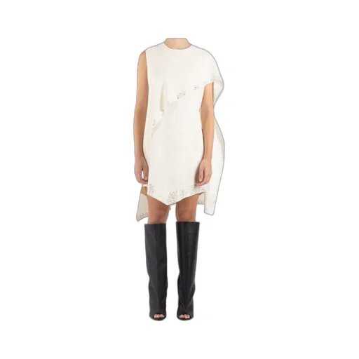 Cape-Detail Mini Dress