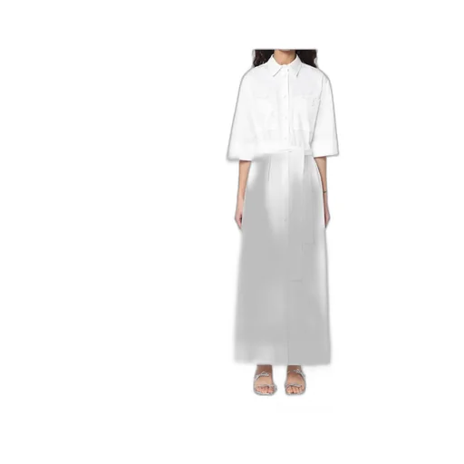 White Shirt Dress With Belt