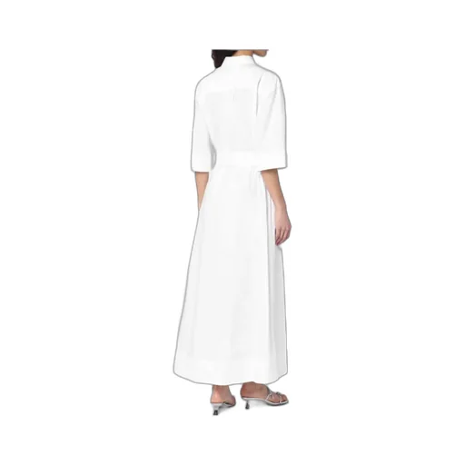 White Shirt Dress With Belt