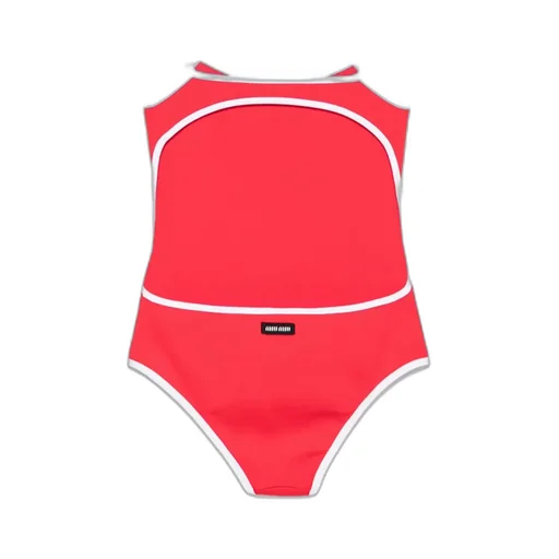 Miu Miu Open-Back One-Piece Swimsuit