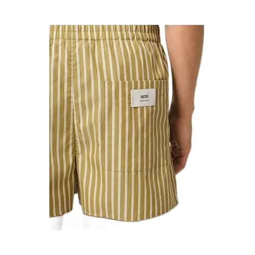 Ami Striped Elasticated Shorts