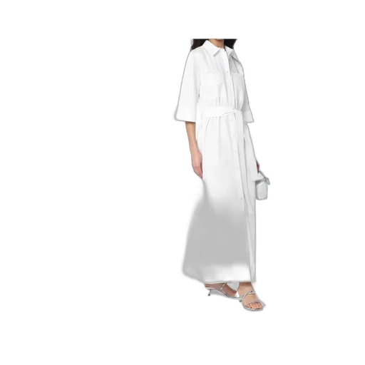 White Shirt Dress With Belt