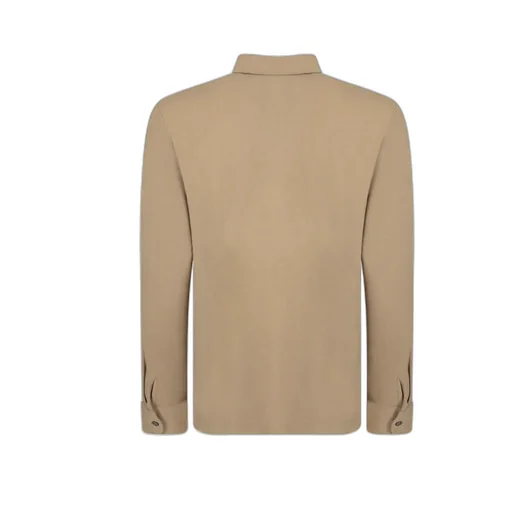 Zanone Three-Button Long Sleeve Polo Shirt