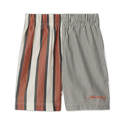 Striped Cotton Shorts