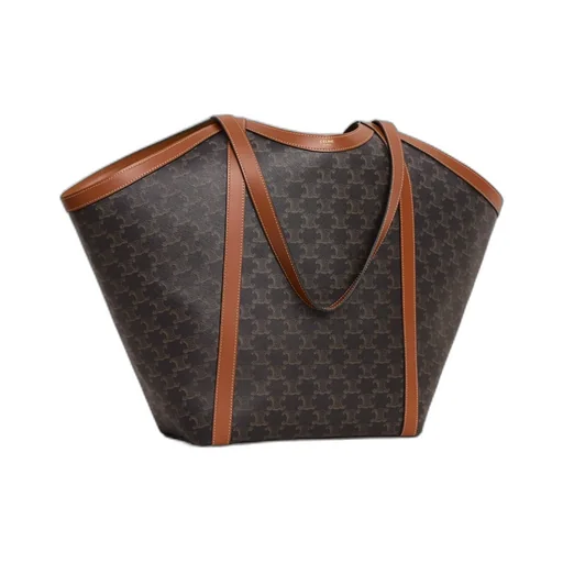 Large Cabas In Triomphe Canvas And Calfskin