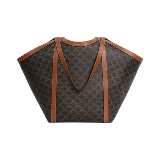 Large Cabas In Triomphe Canvas And Calfskin