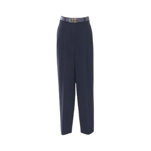 Max Mara Studio Neottia Belted Wide Leg Trousers