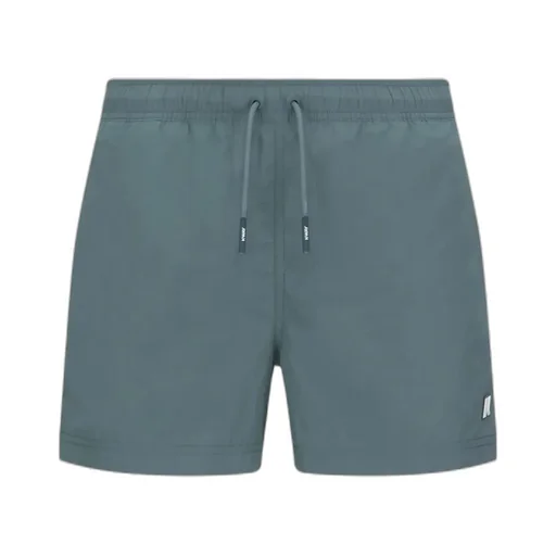 Drawstring Waist Swim Shorts