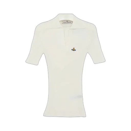 Orb-Embroidered Polo Top