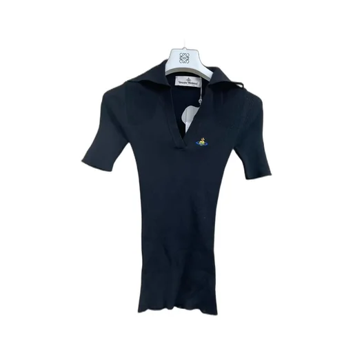 Orb-Embroidered Polo Top