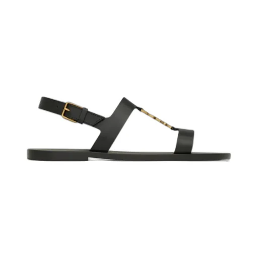 Saint Laurent Cassandre Logo Plaque Sandals
