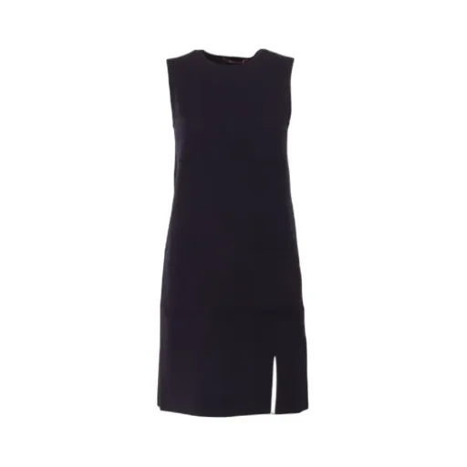 Max Mara Studio Crewneck Sleeveless Midi Dress