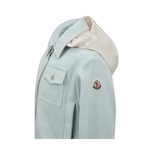 Moncler Enfant Esme Hooded Denim Jacket