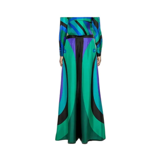 Pucci Abstract Printed Wide Leg Pants
