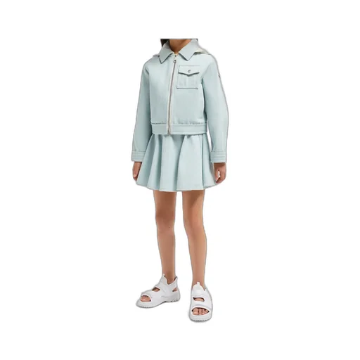 Moncler Enfant Esme Hooded Denim Jacket