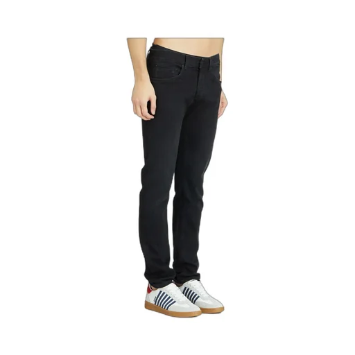 Denim Trousers With Belt Loops