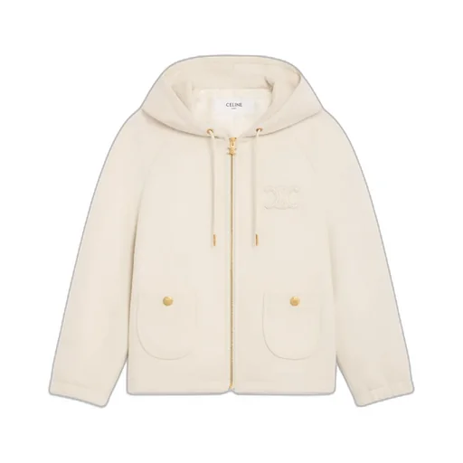 Triomphe Blouson Jacket In Double Face Cashmere